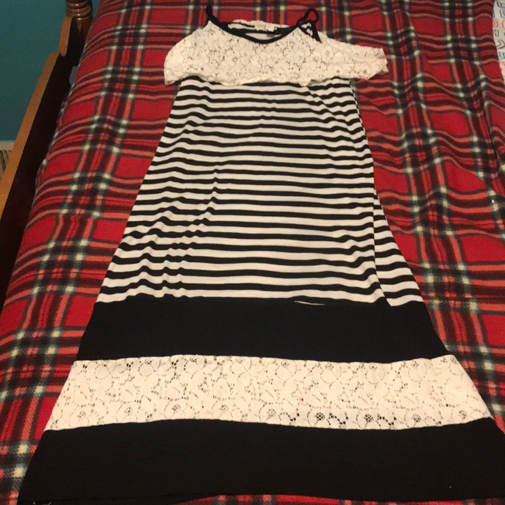 Black and white dress